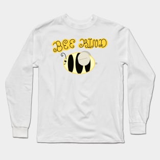 "Bee kind" bee print Long Sleeve T-Shirt